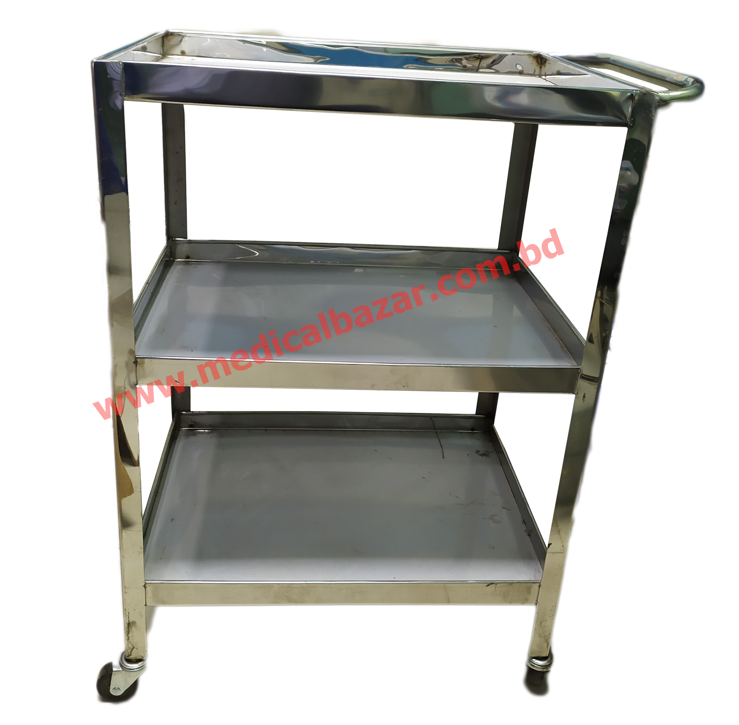 Trolley 3 step SS